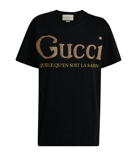 gucci women's t shirts|women gucci slogan t shirt.